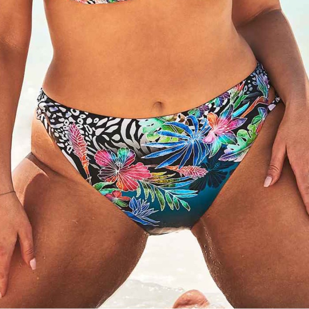 Ashley Graham X Swimsuits for All Floral Print Bikini Bottom
